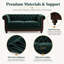 Causeuse moderne en velours avec coussins de soutien et confort de salon compact-545563702
