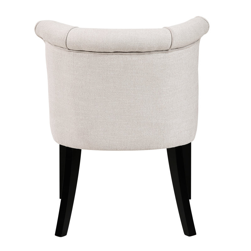 Chaise beige Modern Home Furniture avec dossier incurvé et pieds en mousse, Beige