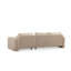 Élégant canapé d'angle, beige, 114,2 x 65,0 x 28,7 pouces | Structure en bois de hêtre et en bois aggloméré durable | Tissu 100% polyester, dossier 28 en mousse souple | Coussins portables, nettoyables à sec | Parfait pour les salons modernes-90667745-90667744