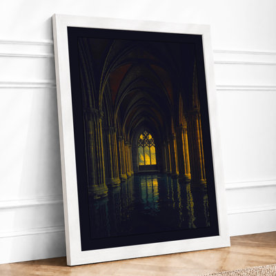 Cathedral at Night Industrial - Framed Print