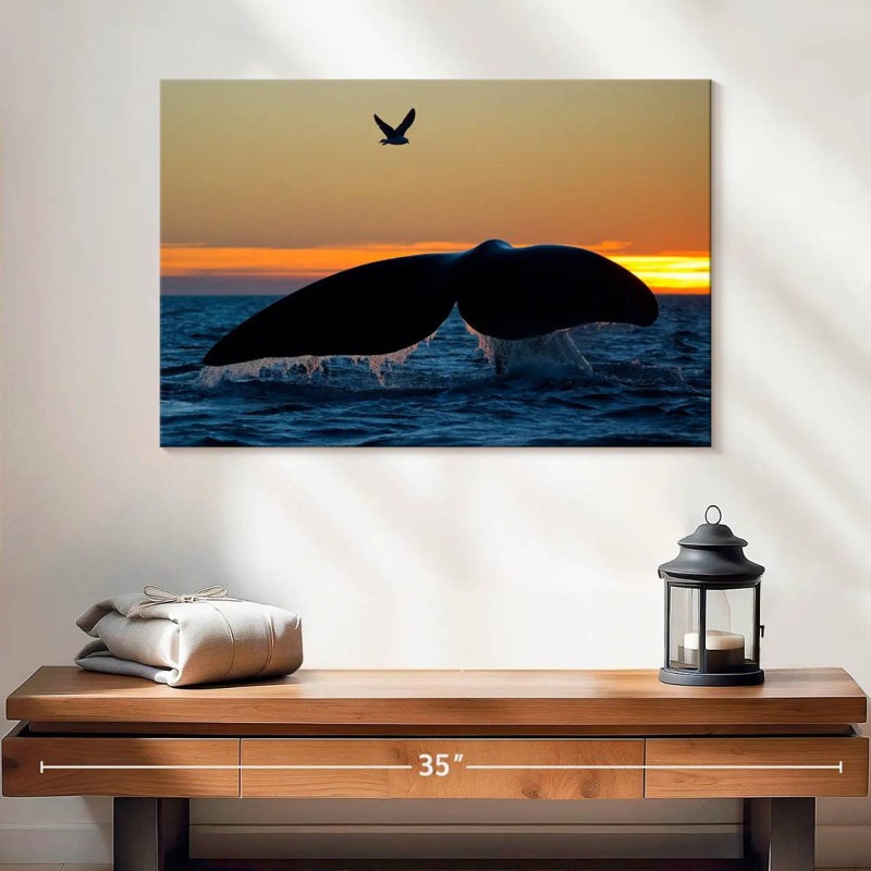 Brampt Whale Tail Sighting, 16" H x 24" W