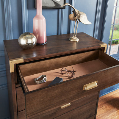 5 Drawer 36" W Solid Wood Chest