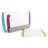 Coded 4 Piece Coded Cutting Board Set with Organizer