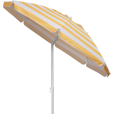 Parasol de plage portatif 5,5 pi, parasol de protection UV avec poteau inclinable et sac de transport, auvent extérieur léger pour la plage, le sable, la piscine, le patio, le camping, les voyages, la cour