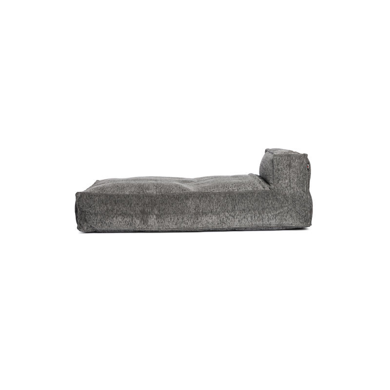 Chaise longue soyeuse, Antracite