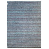 Illusion Striped Area Rug in Blue