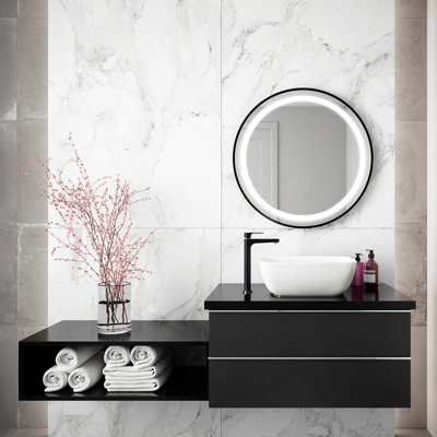 Effect Metal Flat Wall Mirror