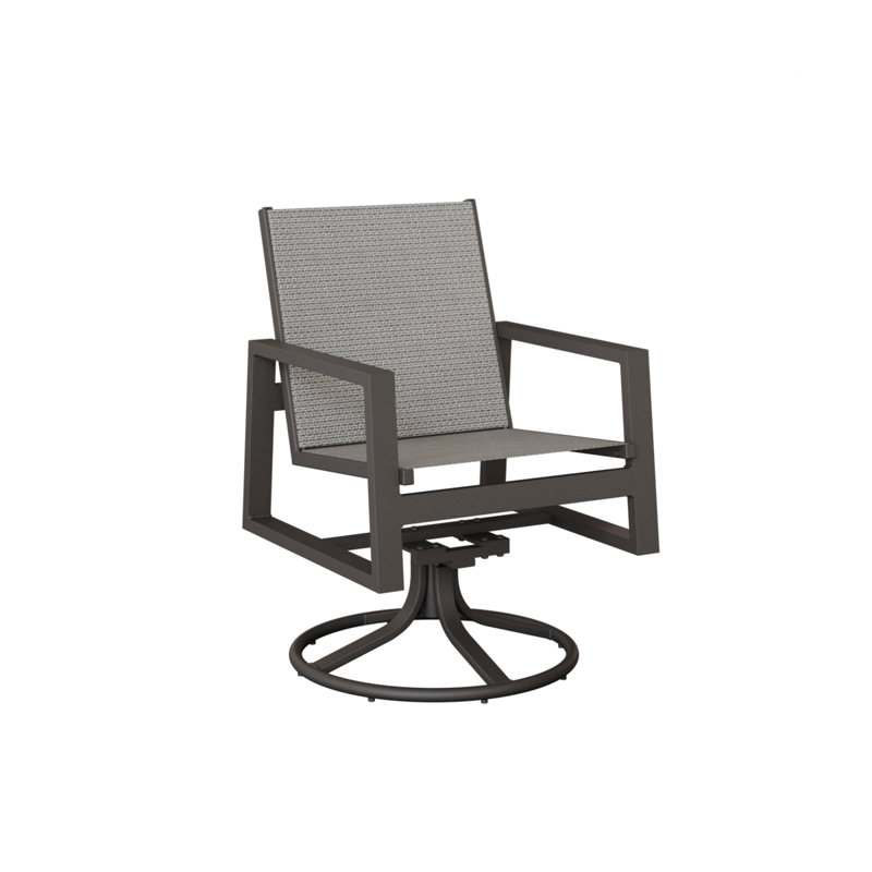Chaise berçante pivotante berçante Vida de Berlin Gardens, Corbeau Jazzy, Graphite moucheté