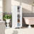 23.3 X 16.9 X 71.2 Inch Two-Door MDF Storage Cabinet With Adjustable Shelves For Bathroom, Office, And Home Organization-832770058