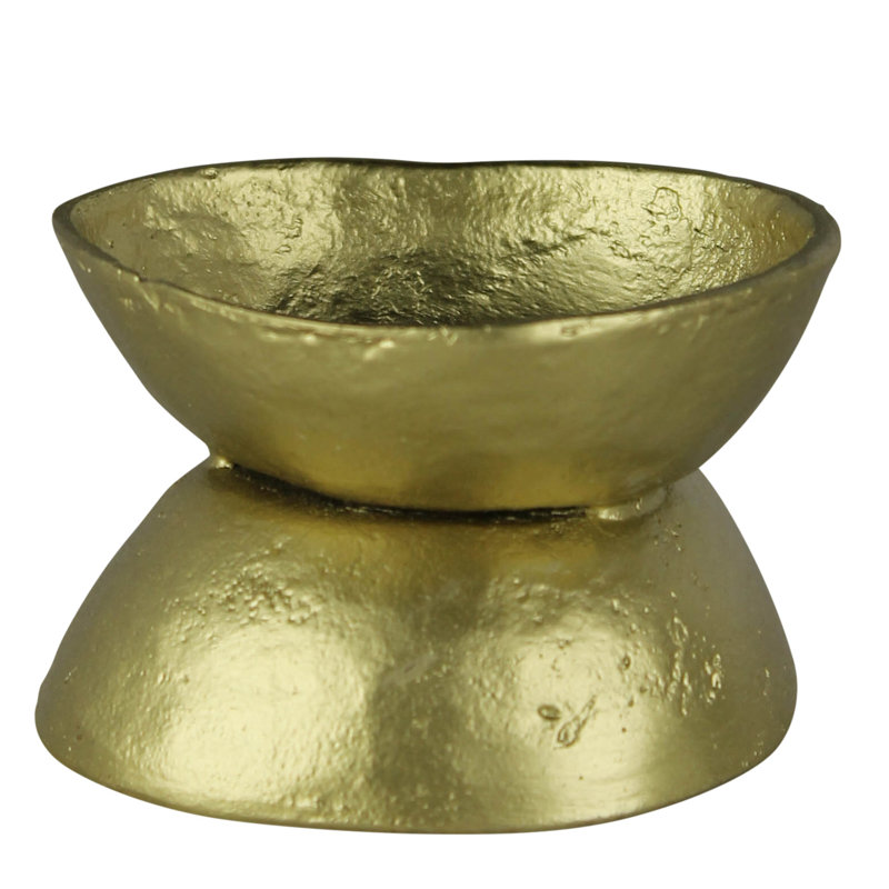2'' H Metal Tabletop Bowl Candleholder