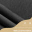 Auvent rétractable pour terrasse, 118 po avec conception et protection, pour porche, fenêtre, porte, auvent réglable noir,