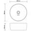 Belfry Bathroom Katha 400mm L x 400mm W Ceramic Circular Sink-1931077217