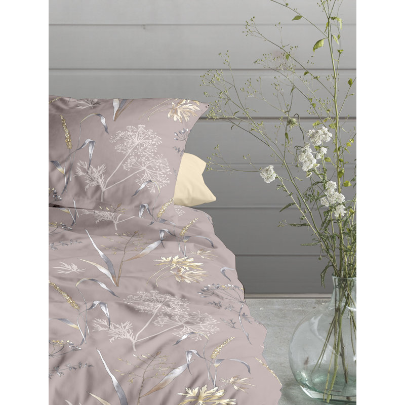 Angel 8425 soft jersey bedding set, 155 x 200cm - 1 Pillowcase ( 80 x 80cm), Pink