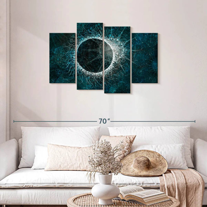 Avery Abstract Solar Eclipse, 27" H x 43" W