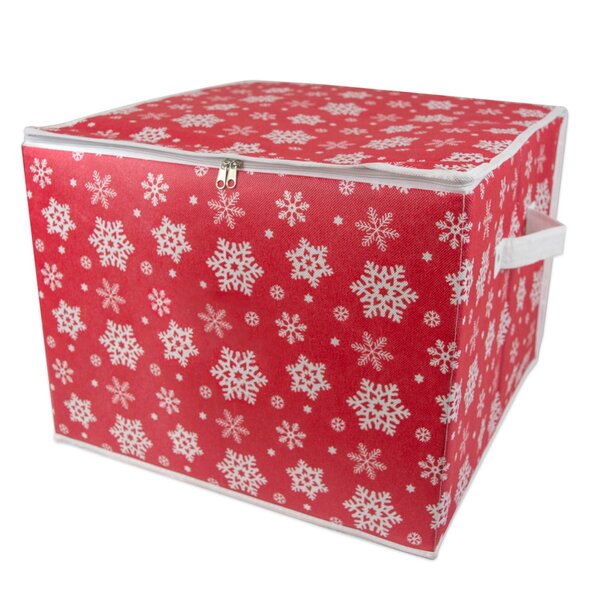 Honey Can Do Ornament Storage, 48 Cube, Red