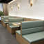 Banc rembourré en similicuir Minimalist Fashion