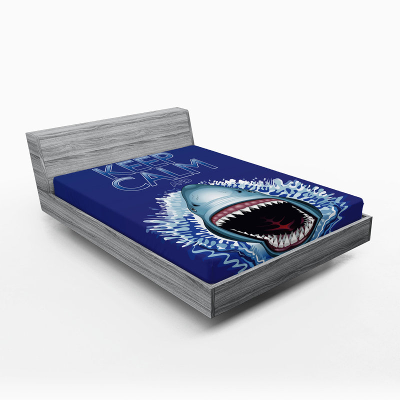 Drap-housse bleu foncé Ambesonne, California King Fitted Sheet