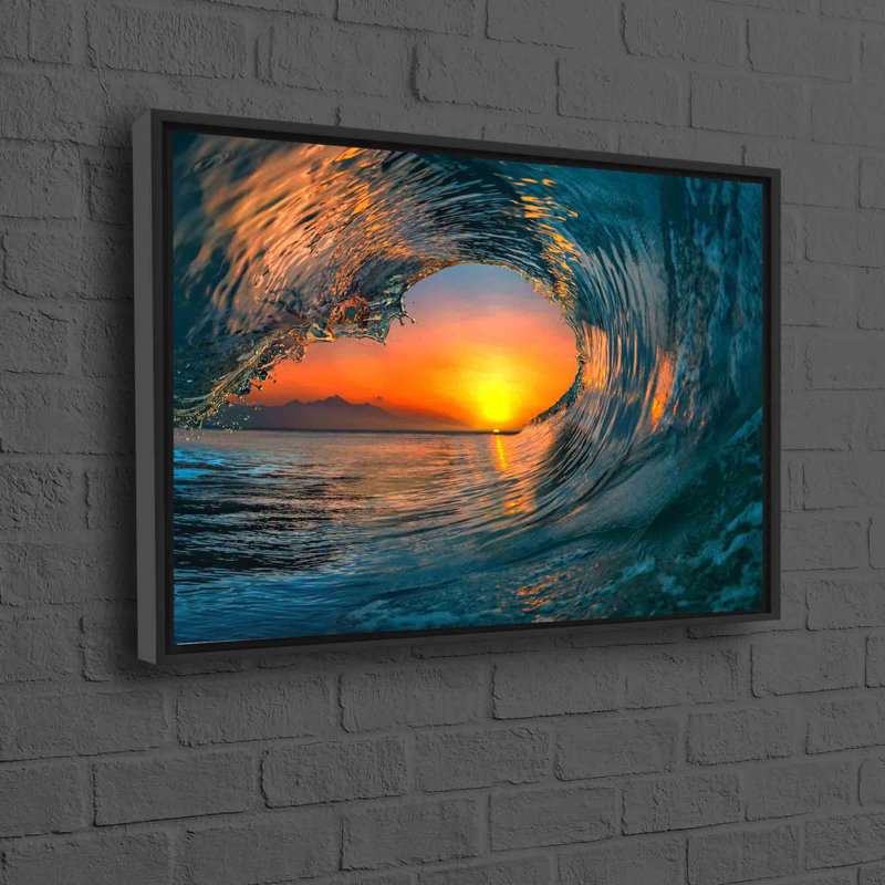 Print on Canvas, Framed Print without Mat, Black, 40 cm H x 60 cm W