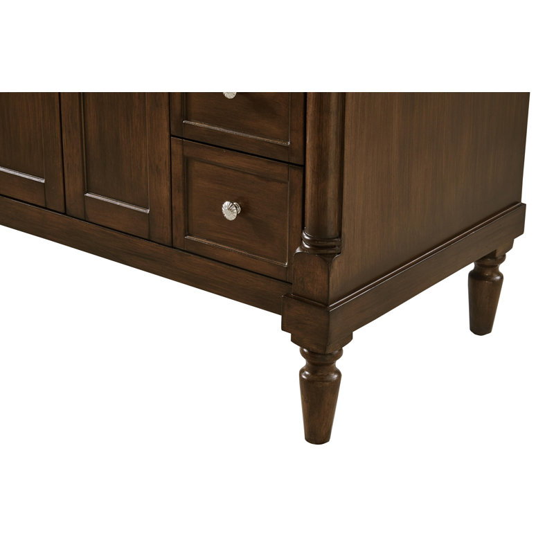 Ensemble de meuble-lavabo simple 42 po Lexington, Noyer, Blanc Ivoire