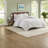 Luxurious Cotton Chenille Bedding Set, Off-white Geometric, King/cal King
