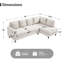 Canapé modulaire en L 95 po-605288890