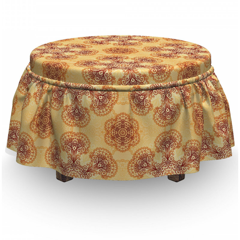 Box Cushion Ottoman Slipcover