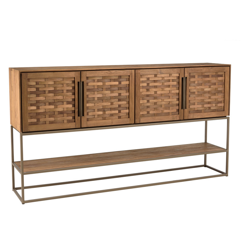 Alanni 205.5cm Solid Wood Sideboard