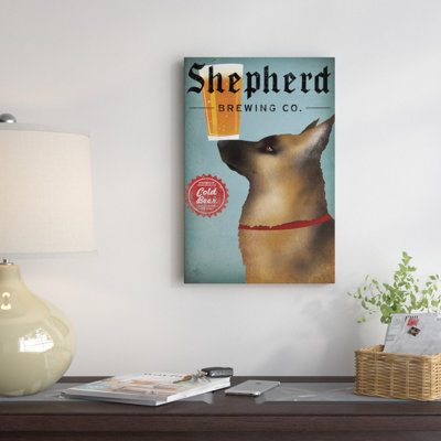 «Shepherd Brewing Co.», impression sur toile tendue