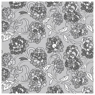 Floral Elegance Floral Linen Throw Pillow