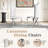70.08" Rectangular Faux Marble Top Pedestal Dining Set-110982546-110982547