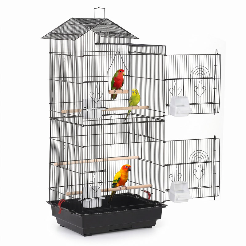 100cm Iron Wire Flight Cage, Black