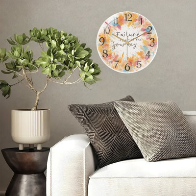 Horloge murale d'inspiration aquarelle