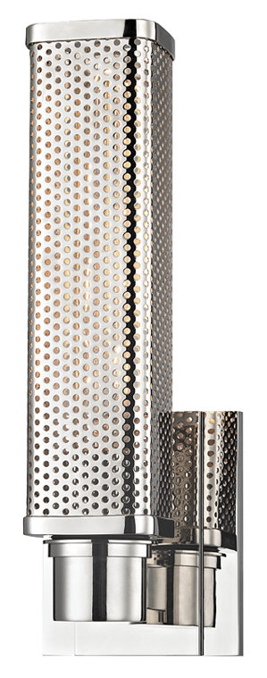 Gibbs Armed Sconce, Polished Nickel