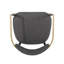 Ensemble de 2 tabourets de bar, tabourets de bar rembourrés à hauteur de comptoir avec dossier et pieds en fer pour îlot de cuisine, assise en tissu gris, capacité de poids de 260 lb-1476038390-1476038389