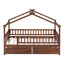 Lit simple en bois avec deux tiroirs, conception fantaisiste, rangement spacieux et fabrication solide-2078449772