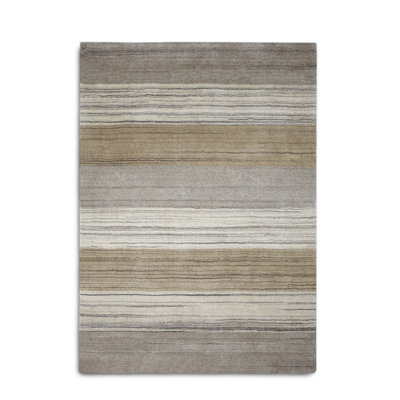 Simple Striped Wool Area Rug