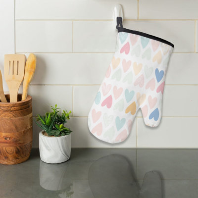 Simple Romantic Flow Oven Mitt Cotton Twill