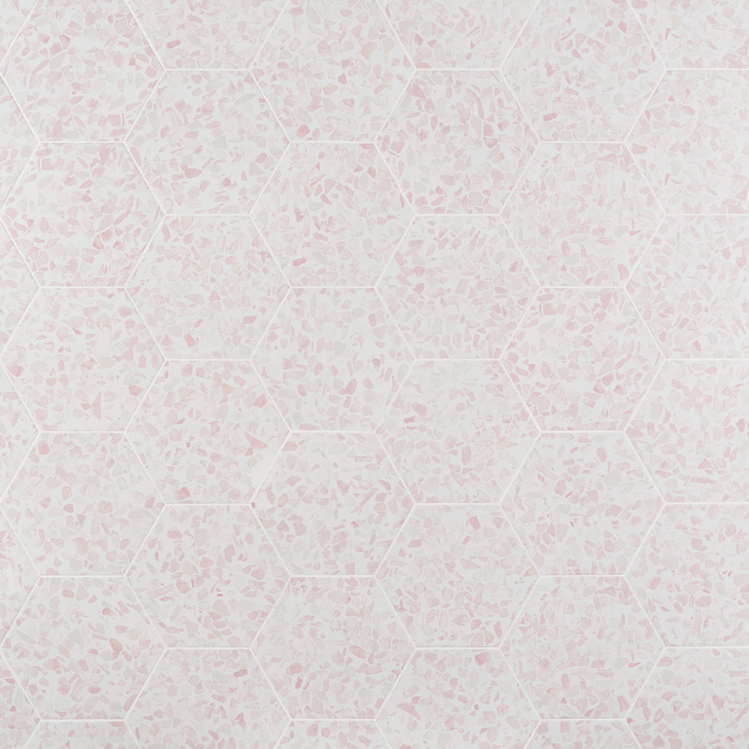 Jurassic Hex 9" Terrazzo Look Porcelain Floor & Wall Tile (8.07 Sq. Ft. / Case) Bond Tile 