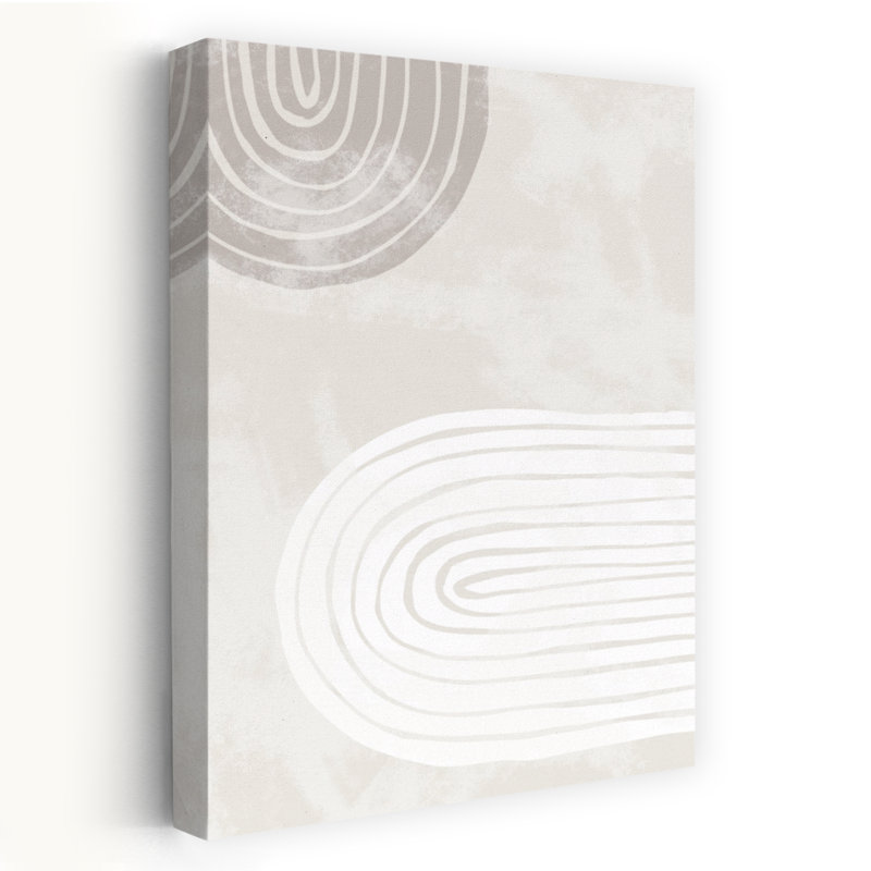 Soft Abstract Arches Abstract Contemporary Minimalist Wall Art Print 1 Piece Wrapped Canvas Wall Art, 121.92cm H x 81.28cm W
