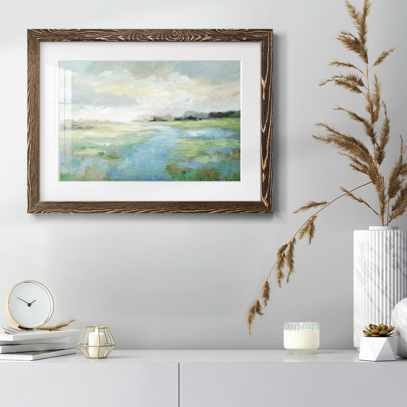 " Winding Stream ", Walnut, 14" H x 20" W