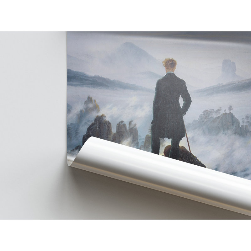 Print on Canvas, 35 cm H x 25 cm W, Black Floater Framed