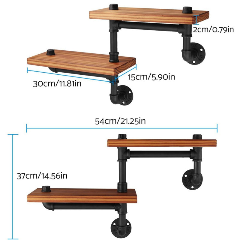 Wood Tiered Shelf