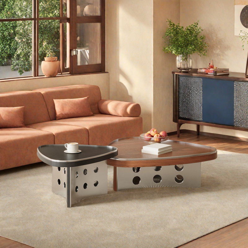 Ensemble de tables basses style Mid-Century moderne