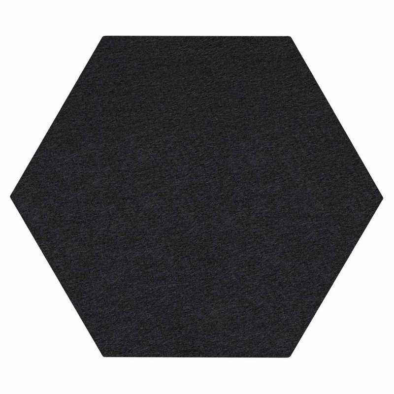 Décoration murale acoustique, H 10,4 po x l 12 po x P 3 po, Noir