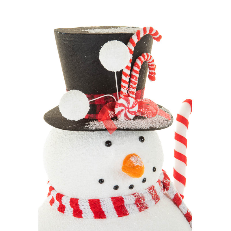 Bonhomme de neige blanc doux
