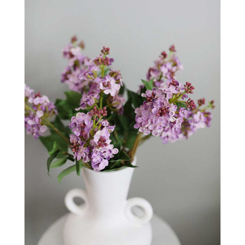 Artificial White Lilac 22.5", Purple