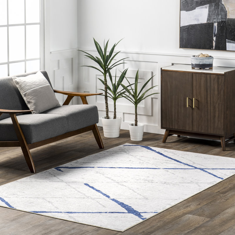 Keesha SpinClean Reversible Machine Washable Area Rug, Rectangle 4' x 6'