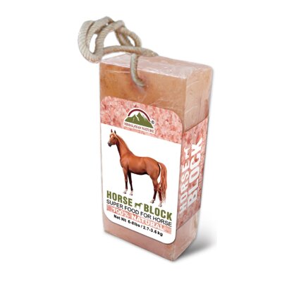 Himalayan Nature 100% Natural Himalayan Rock Salt Block, Horses & Deer 5 LBS -  5459FH-1