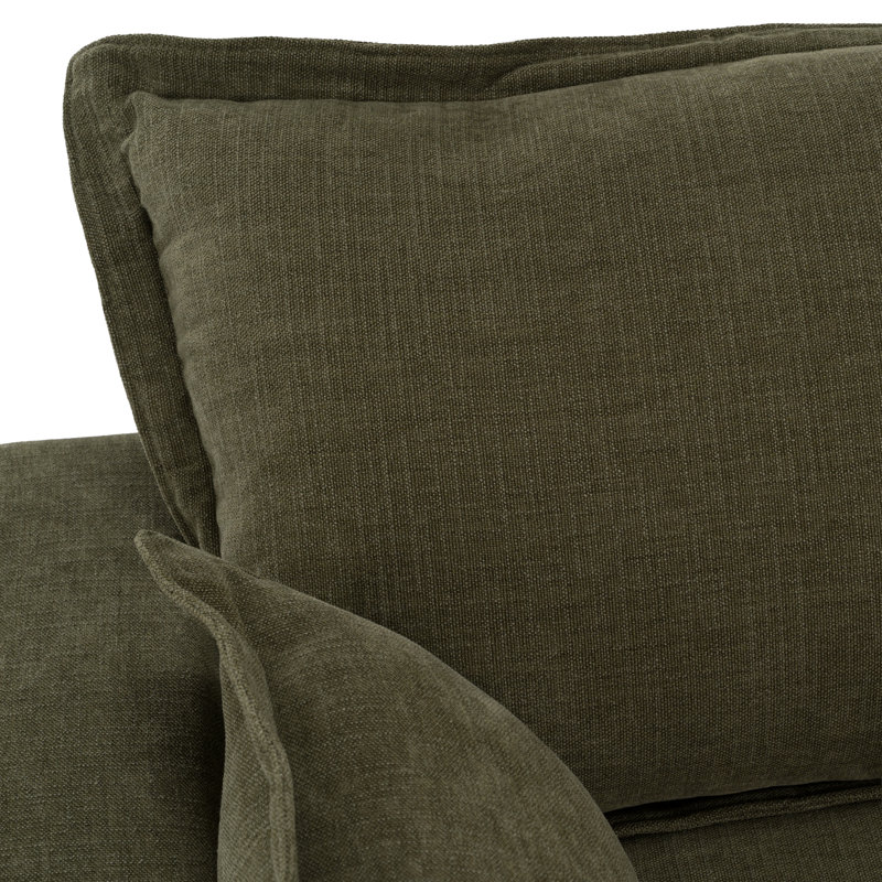 Durbin - Causeuse moderne en tissu vert