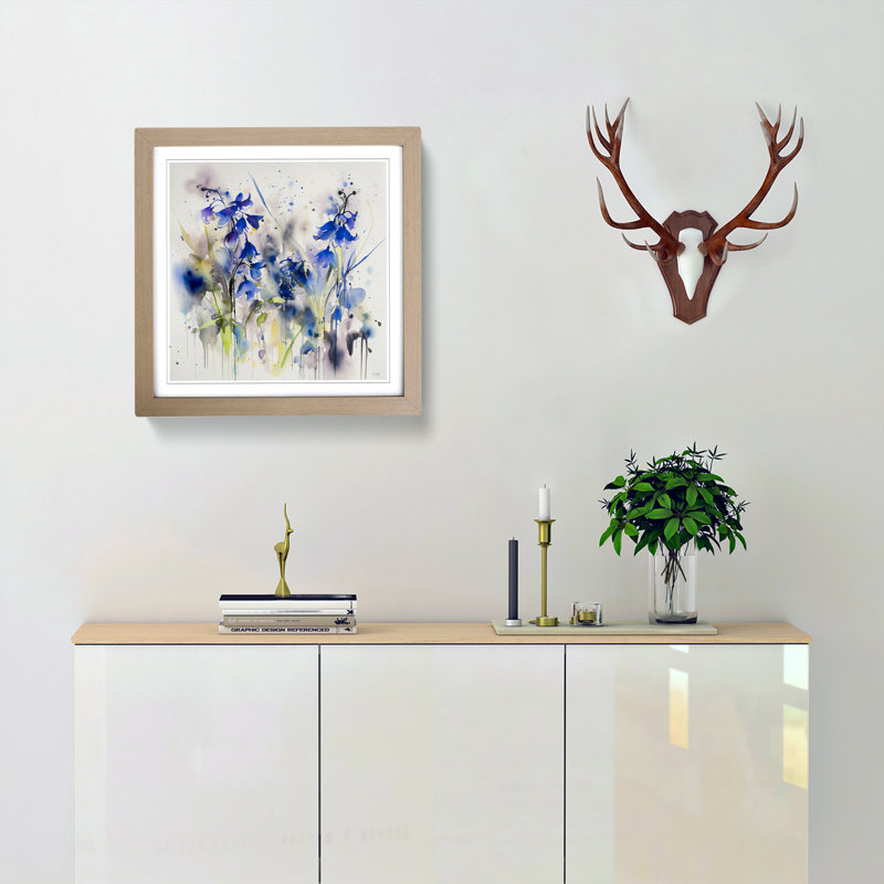Single Picture Frame Print on Wood, Oak